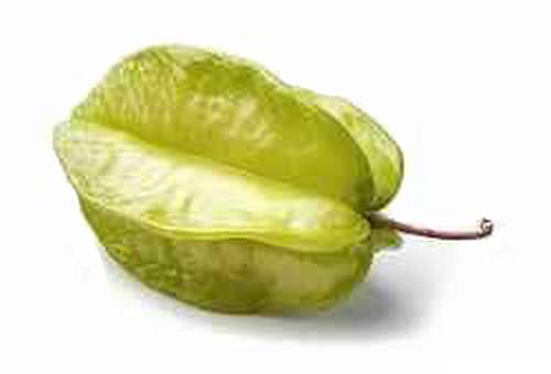 Carambole tranchée en forme d'étoile