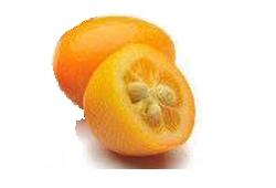 Kumquat entier et coupé
