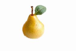 Poire juteuse et fondante, fruit en P